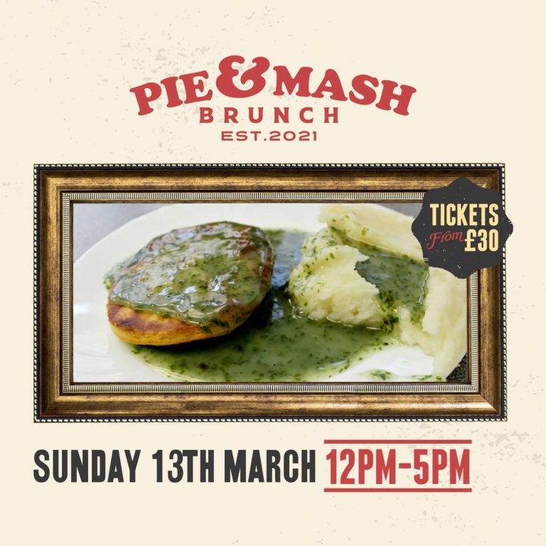Pie & Mash Brunch Change of Venue Electric Ballroom Camden Iconic
