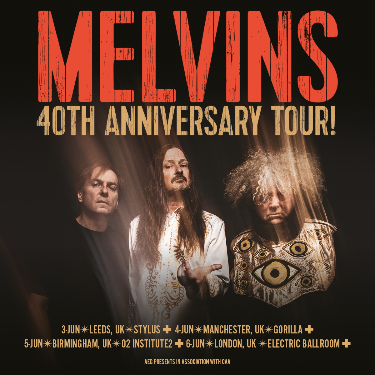 Melvins 40th Anniversary Tour! Electric Ballroom Camden Iconic